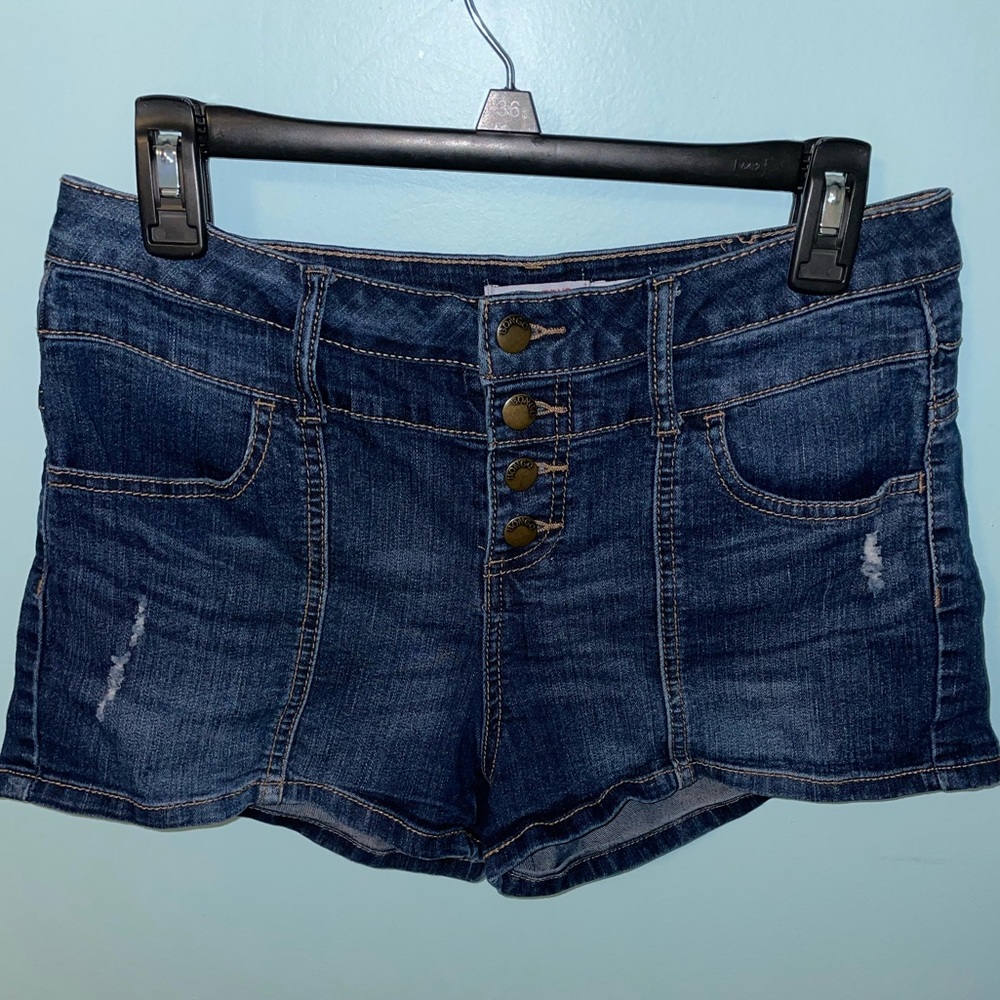 💙 Bongo- High Waisted Denim Shorts Size 7
